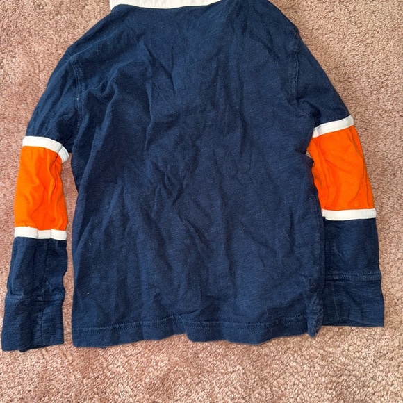 GAP Navy and Orange Kids Button Down Shirt - Picture 3 of 3